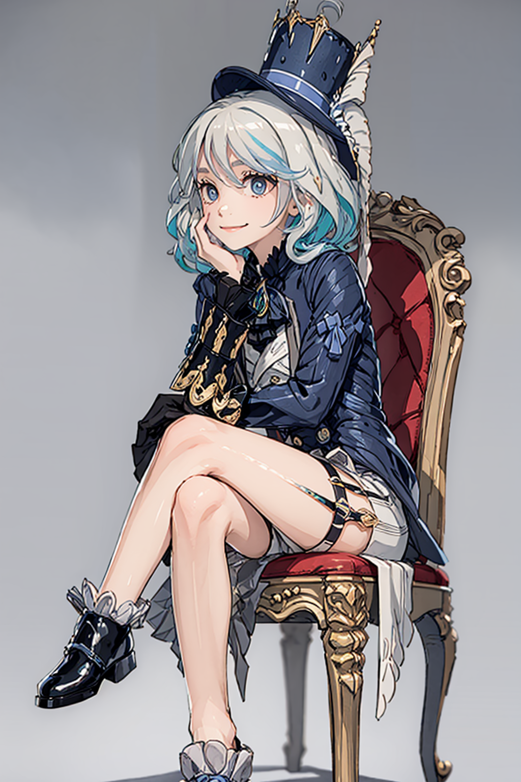 28619-3915887395-masterpiece, best quality, _lora_Furina-sver_1_,furina,hat,smile, little girl,,grey background, sitting, crossed legs, ,chair,bl.png